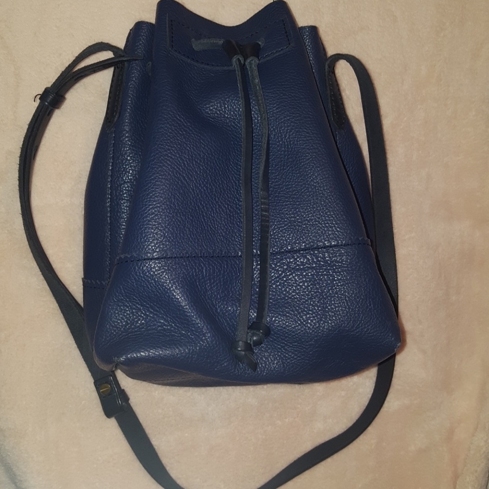 J Crew cinch leather bag
